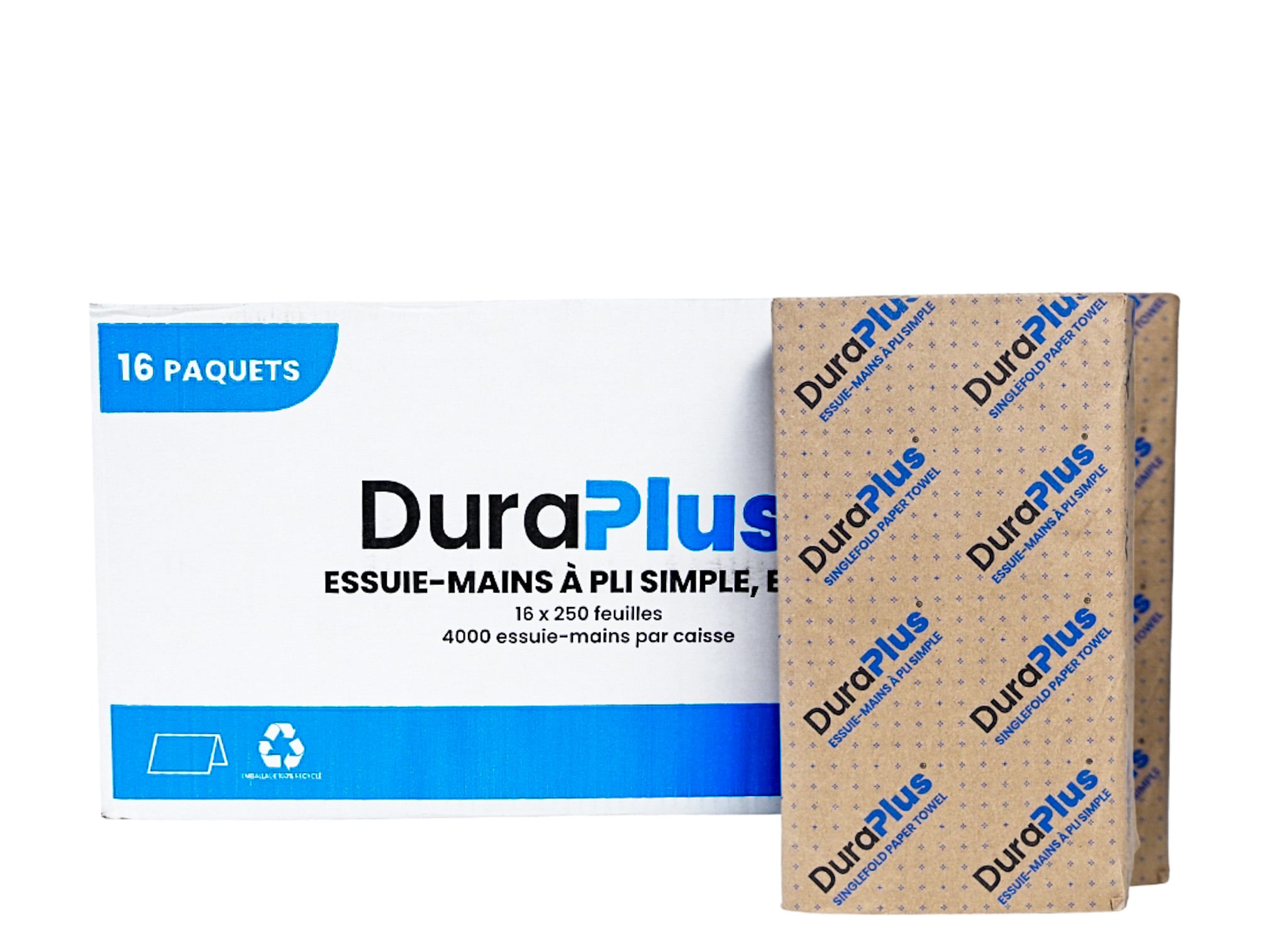 PAPIER À MAIN PLIS SIMPLE - BRUN